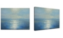 Ready2HangArt 'Ocean Sunrise' Abstract Canvas Wall Art, 20x30"